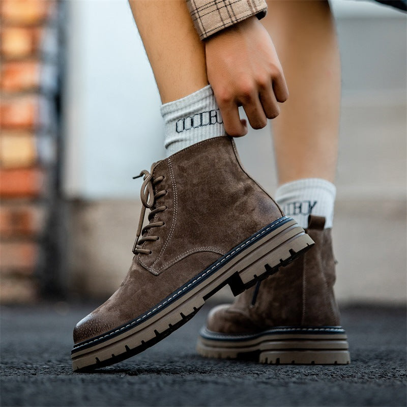 Herren Robuste Schnürstiefel mit gepolsterter Sohle