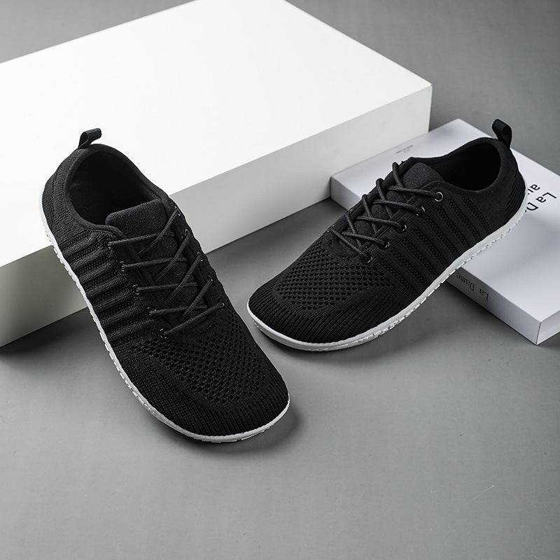 Unisex nan atmungsaktive Strick-Sneaker mit Gedächtnisschaum-Innensohle und flexibler Gummi-Laufsohle R&B