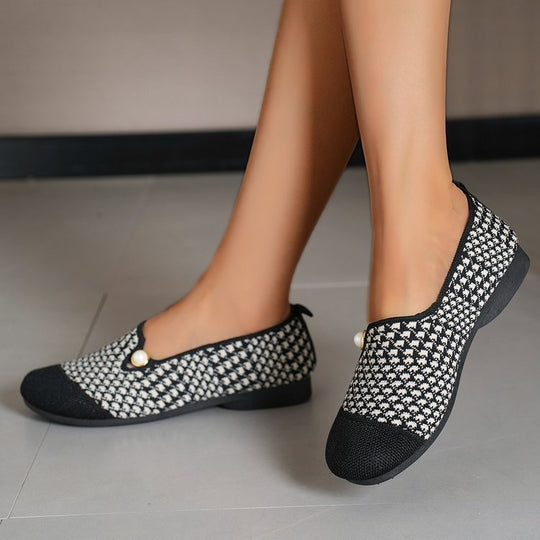 Damen Komfortable Slipper mit modischem Strukturmuster R&B