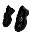 Damen Stilvolle Loafers mit modischem Schnallenverschluss