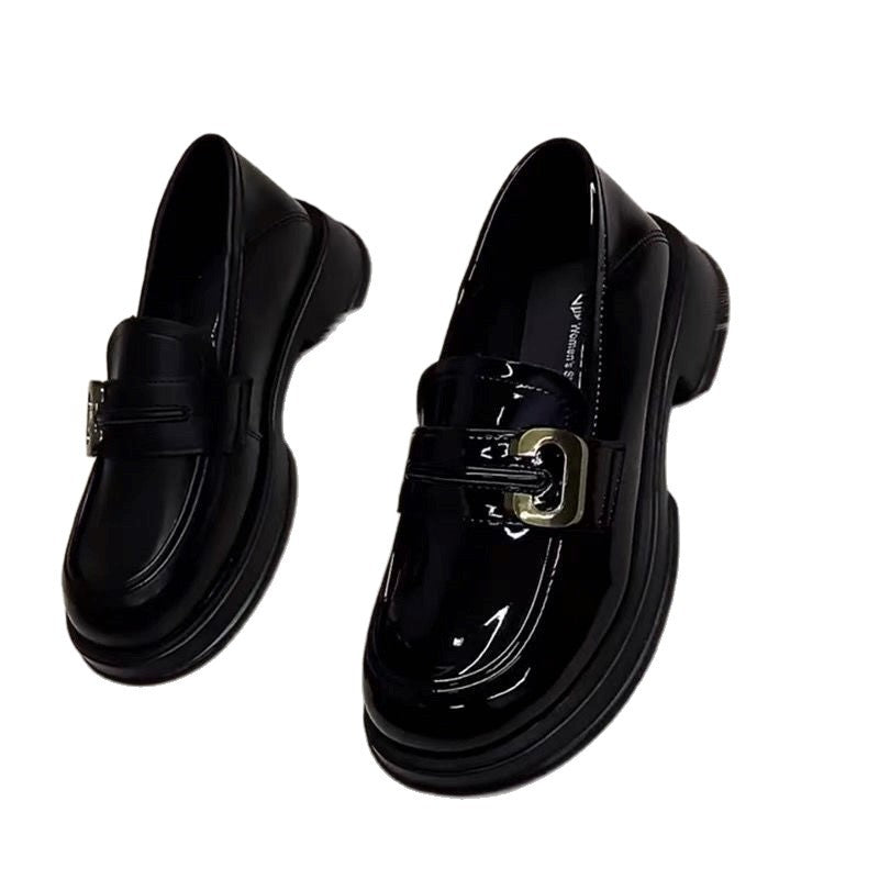 Damen Stilvolle Loafers mit modischem Schnallenverschluss
