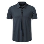 Herren Polo-Shirt mit einzigartigem Schnürdesign