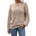 Damen Strickpullover mit luftiger Struktur R&B