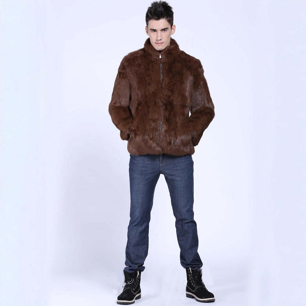 Herren Kunstpelzjacke R&B