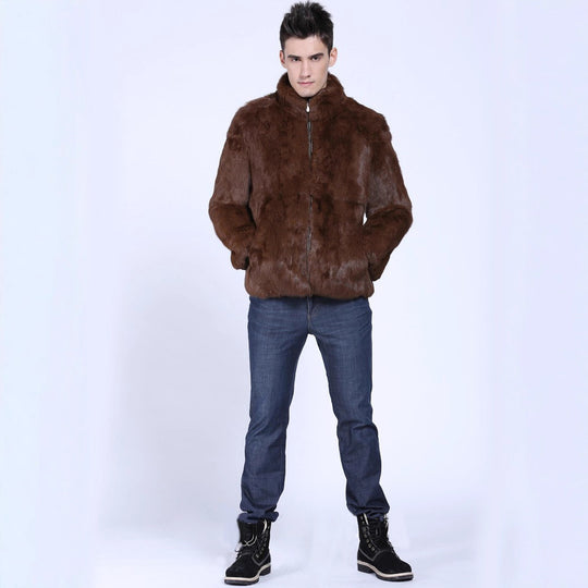 Herren Kunstpelzjacke R&B
