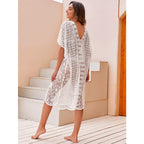 Damen elegance Häkel Strandüberwurf R&B