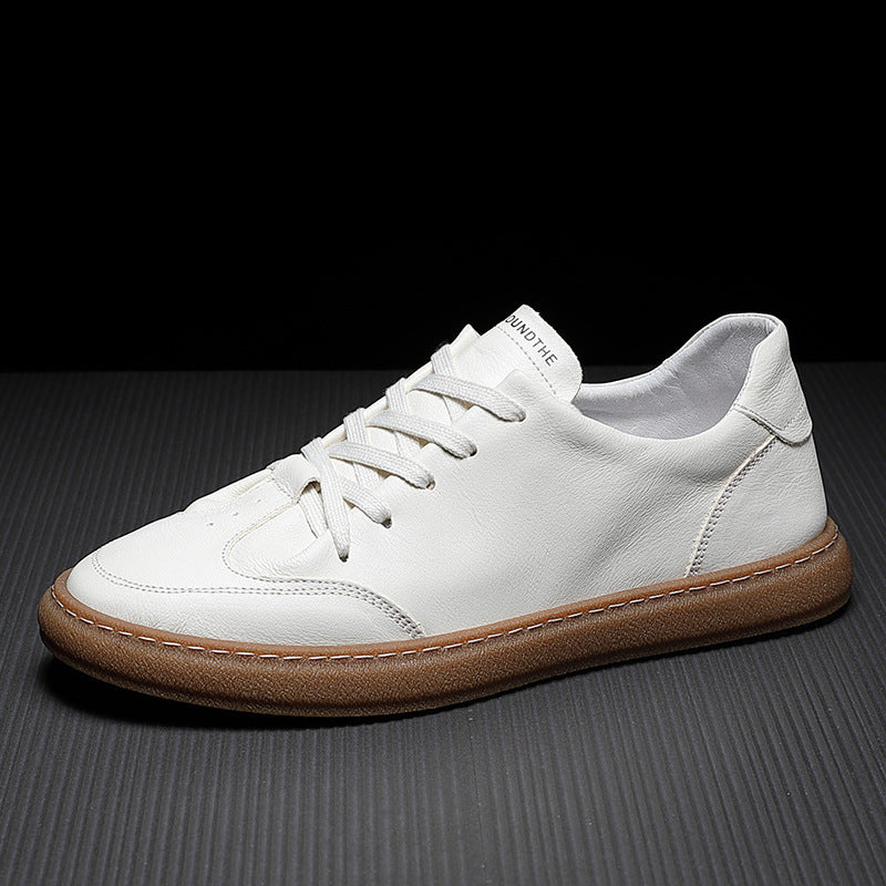 Damen lässige Leder Sneakers R&B