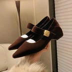 Damen elegante Ballerinas mit modischer Riemchenverzierung und hochwertigem Obermaterial R&B