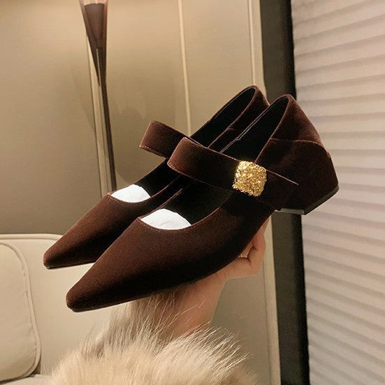 Damen elegante Ballerinas mit modischer Riemchenverzierung und hochwertigem Obermaterial R&B