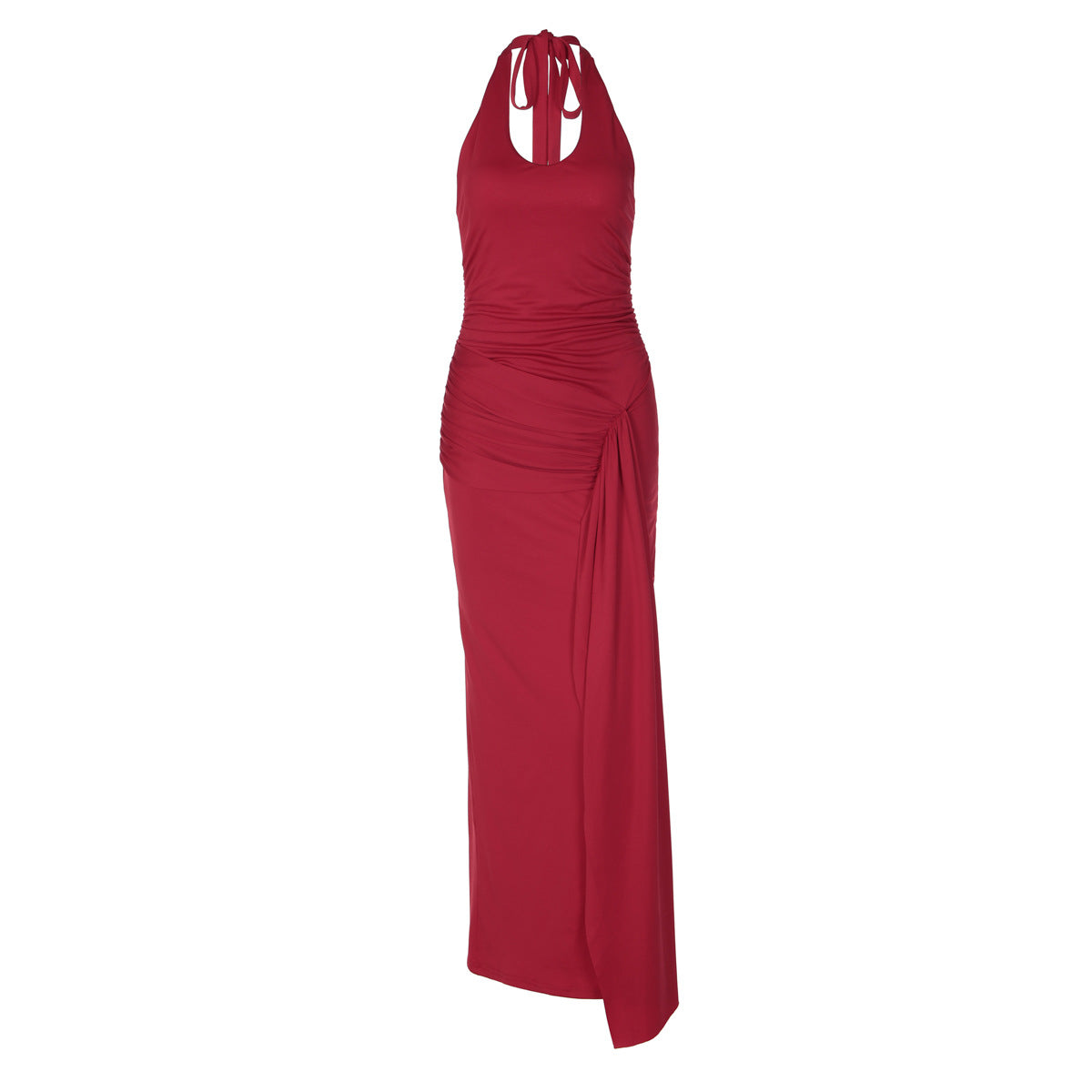 Damen Raffiniertes Wickel-Maxikleid R&B