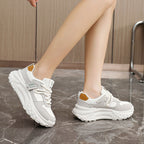 Damen modische Chunky Sneakers mit atmungsaktivem Mesh-Obermaterial R&B