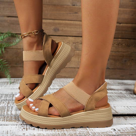 Damen Komfortable Sandalen mit verstellbaren Riemen und anatomischem Fußbett R&B