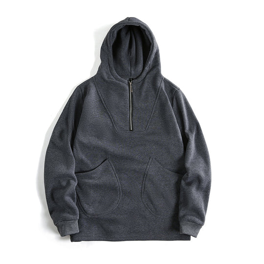 Herren Kapuzenpullover mit innovativem Reißverschluss und komfortabler Passform R&B