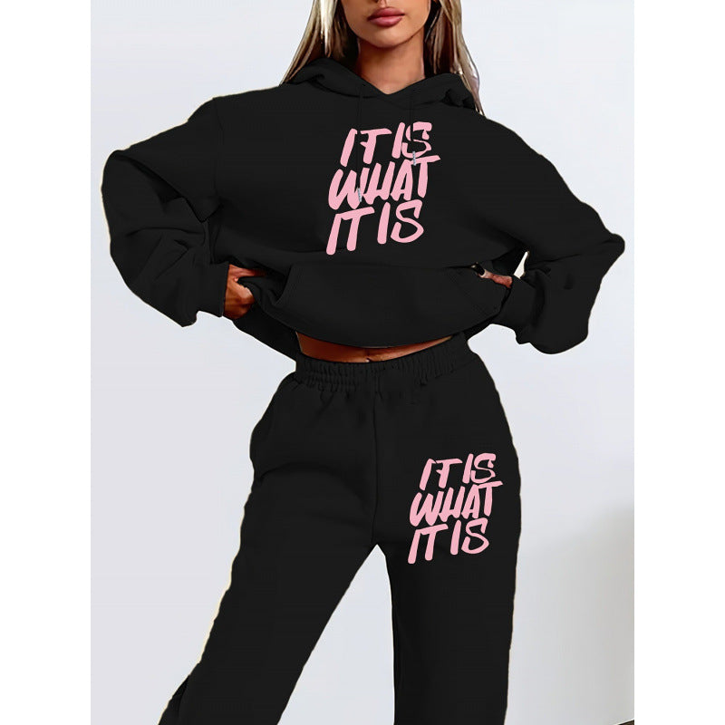 Damen Sweatshirt und Jogginghose Set R&B