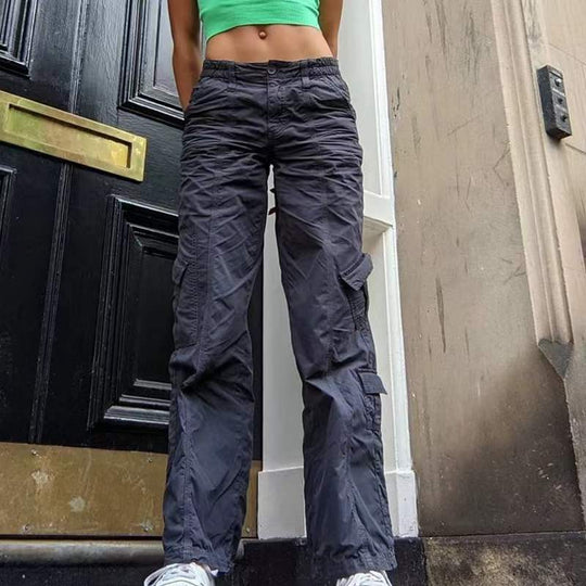 Damen Cargo-Hose mit weitem Schnitt und praktischen Seitentaschen R&B