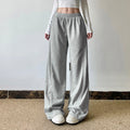 Damen Lässige Jogginghose mit weitem Schnitt und elastischem Bund R&B