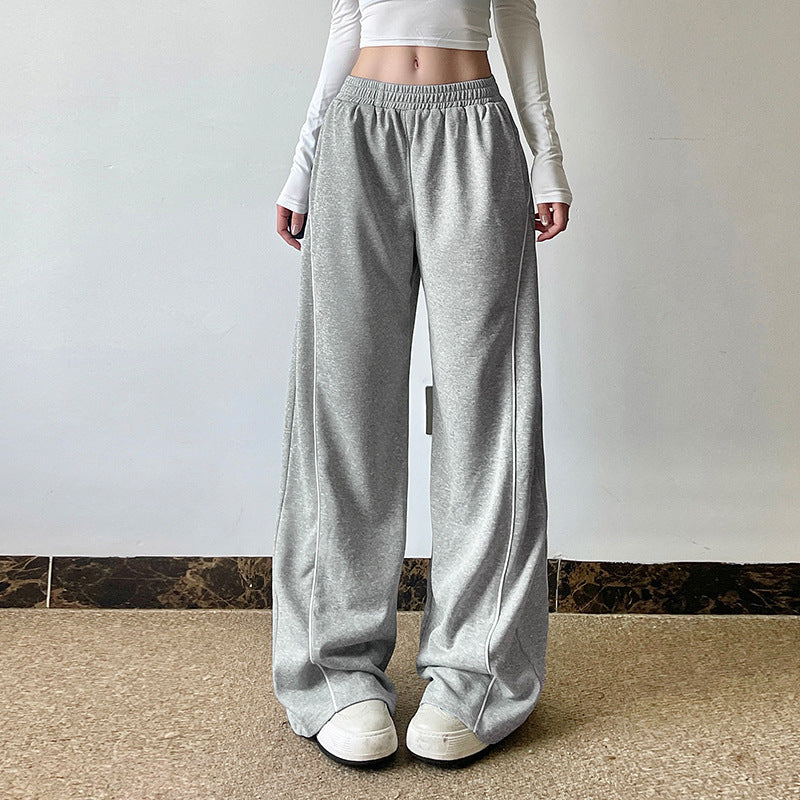 Damen Lässige Jogginghose mit weitem Schnitt und elastischem Bund R&B