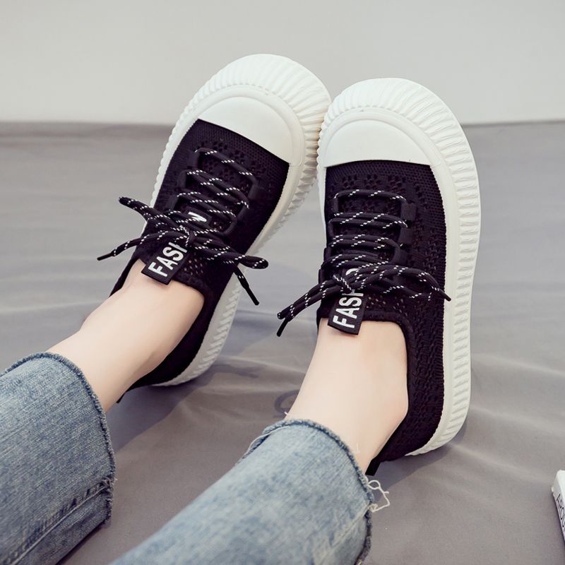 Damen modische und luftige Sneakers mit dicker Sohle R&B