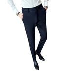 Herren elegante Anzughose aus leichtemStretchmaterial mit seitlichen Taschen R&B