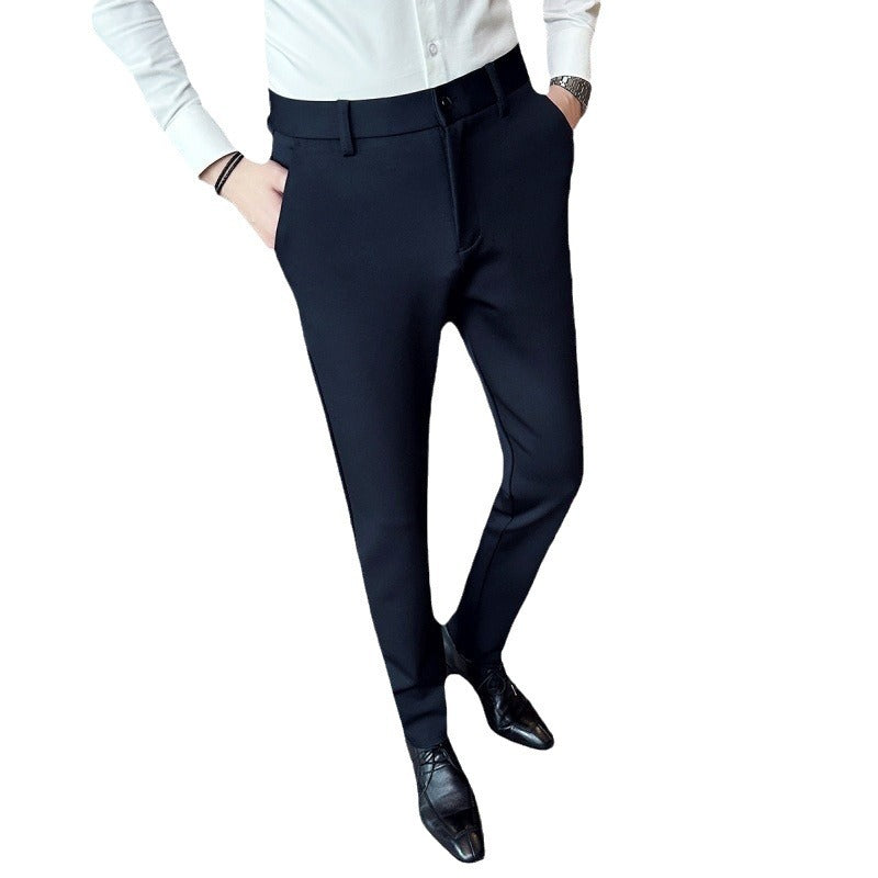 Herren elegante Anzughose aus leichtemStretchmaterial mit seitlichen Taschen R&B