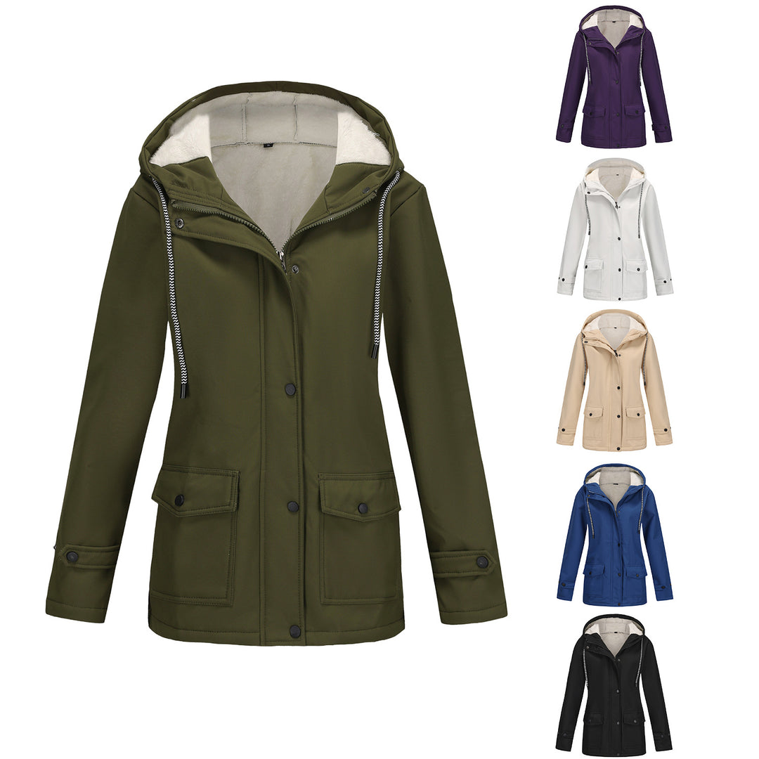Damen Kapuzenjacke mit weichem Fleece-Futter R&B