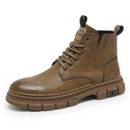 Damen Robuste Lederstiefeletten mit rutschfester Sohle und modischem Design R&B