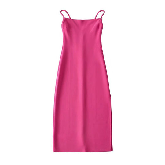 Damen langes Abendkleid mit elegantem Schlitz R&B