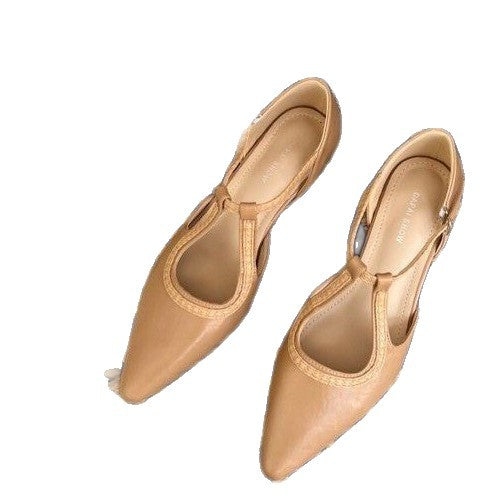 Damen elegante Slingback-Pumps aus hochwertigem Leder mit modischem Design R&B