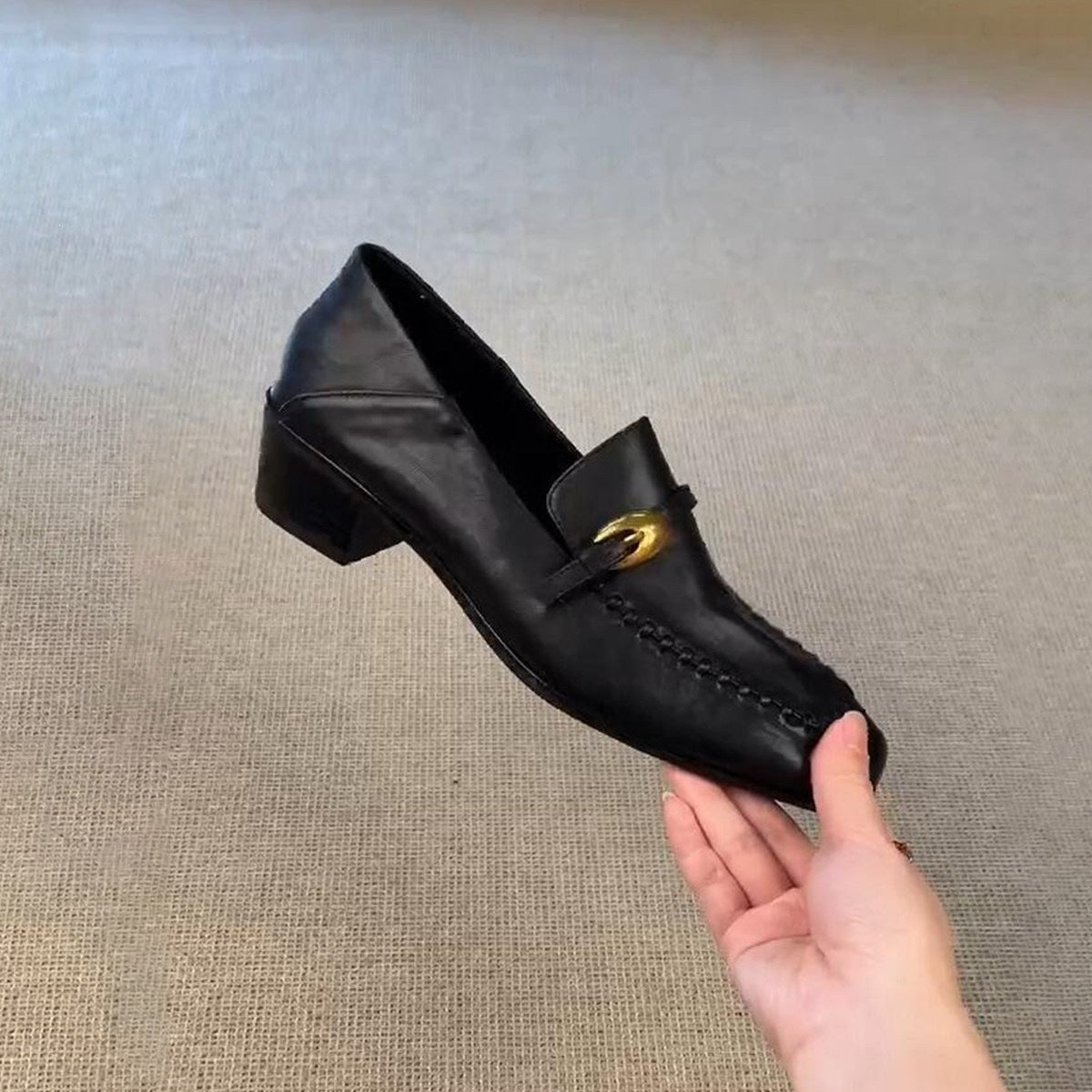 Damen Elegante Mokassins mit modischem Schnallenakzent