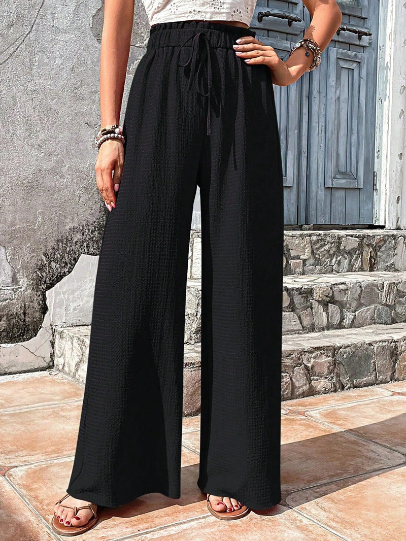 Damen Weite Sommerhose mit elastischem Bund und seitlichen Taschen R&B