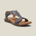 Damen Bequeme Sandalen mit verstellbaren Riemen und anatomischem Fußbett R&B