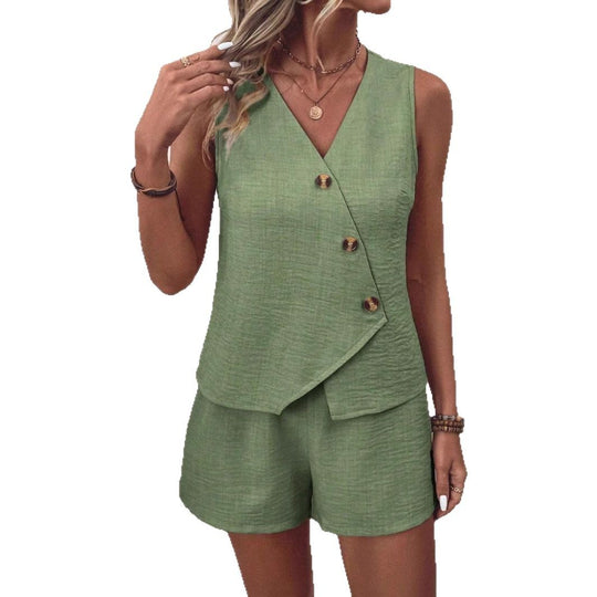 Damen sommerliches Zweiteiler-Outfit R&B