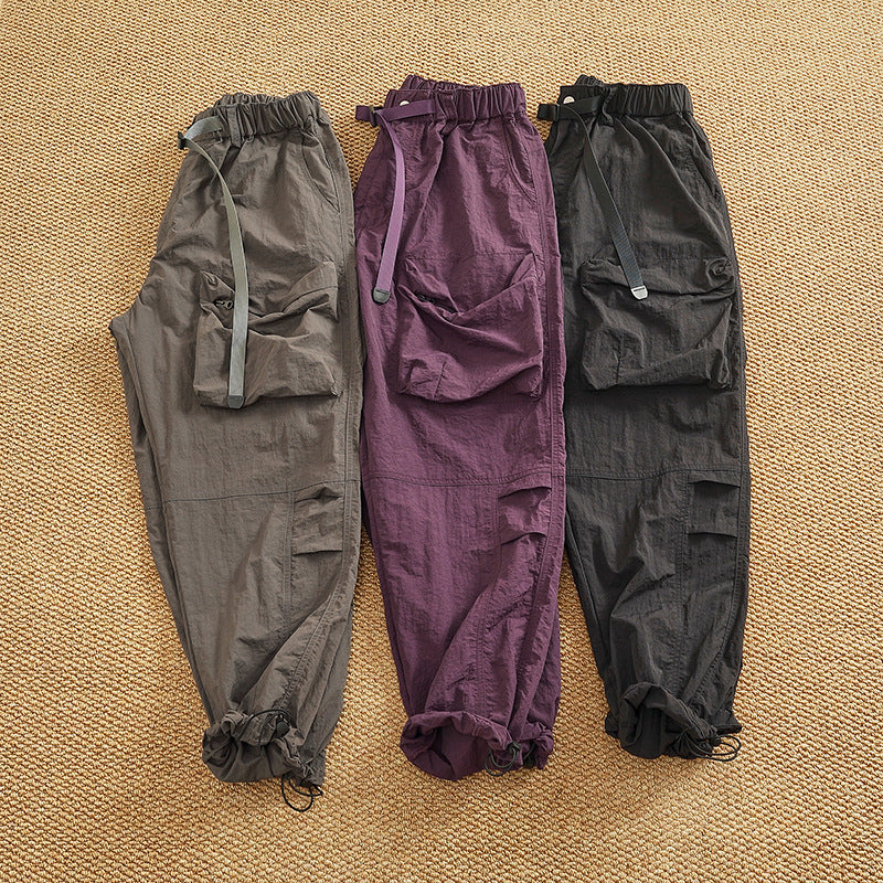 Damen Cargo-Hose mit elastischem Bund und multifunktionalen Taschen R&B
