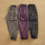 Damen Cargo-Hose mit elastischem Bund und multifunktionalen Taschen R&B