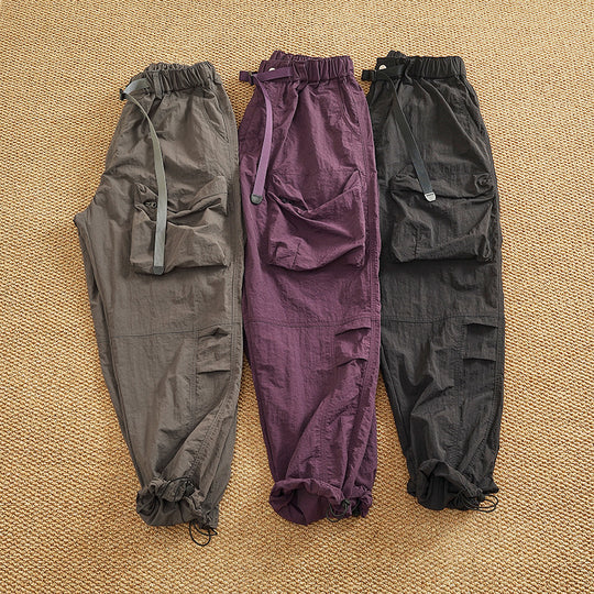 Damen Cargo-Hose mit elastischem Bund und multifunktionalen Taschen R&B