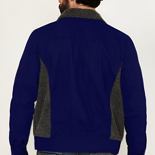 Herren vielseitige und stylische Outdoor-Jacke mit Teddyfell-Elementen R&B