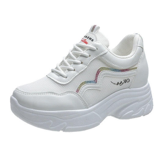 Damen Sportliche Sneakers mit modischem Plateau und atmungsaktivem Obermaterial R&B