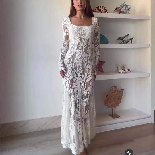 Damen Spitzenkleid R&B