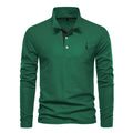 Herren Langarm Poloshirt mit modernem Kragen und atmungsaktiver Baumwollqualität