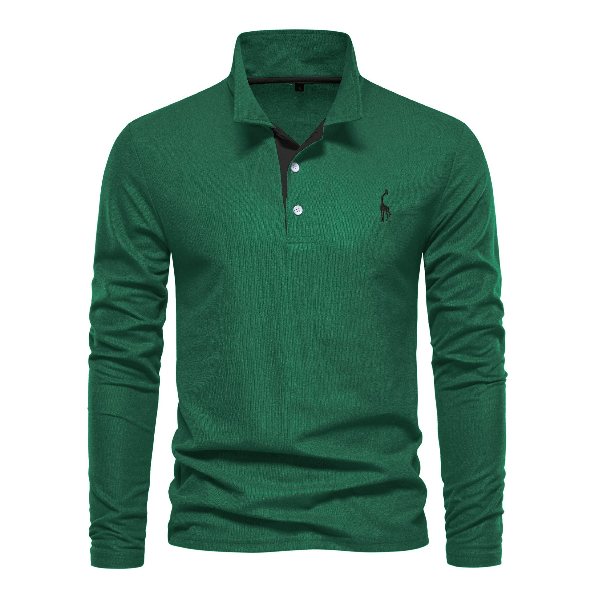 Herren Langarm Poloshirt mit modernem Kragen und atmungsaktiver Baumwollqualität