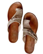 Damen Komfortable Schlüpfsandalen mit verstellbarem Riemen und anatomischem Fußbett R&B