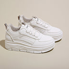 Damen Komfortable Plateau-Sneakers mit atmungsaktivem Obermaterial R&B