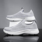 Damen Atmungsaktive Strick-Sneaker mit elastischem Schaft und rutschfester Sohle