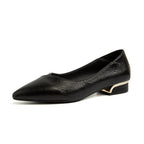 Damen elegante Spitze Ballerinas mit modischem Absatz
