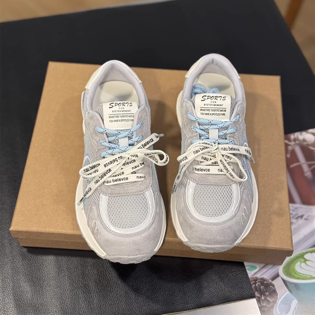 Damen Sportliche Sneakers mit atmungsaktiver Mesh-Oberfläche und bequemer Dämpfung R&B