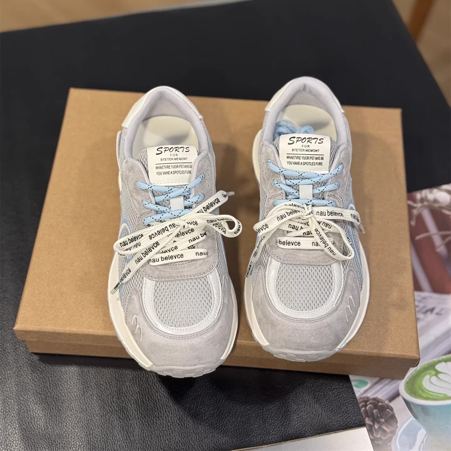 Damen Sportliche Sneakers mit atmungsaktiver Mesh-Oberfläche und bequemer Dämpfung R&B