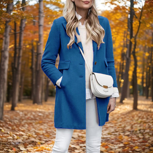 Damen Eleganter Wollmantel R&B