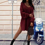 Damen Oversized Strickpullover im lässigen Design R&B