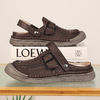 Damen Komfortable Clogs mit verstellbarem Riemen und atmungsaktiver Obermaterialstruktur R&B