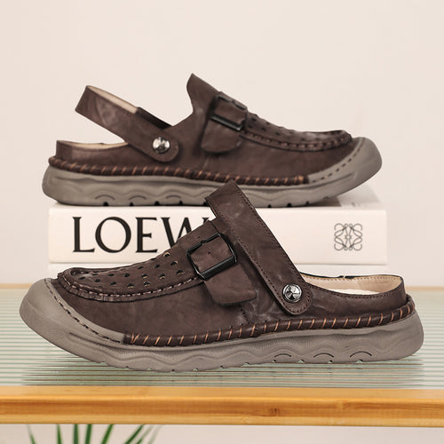 Damen Komfortable Clogs mit verstellbarem Riemen und atmungsaktiver Obermaterialstruktur R&B